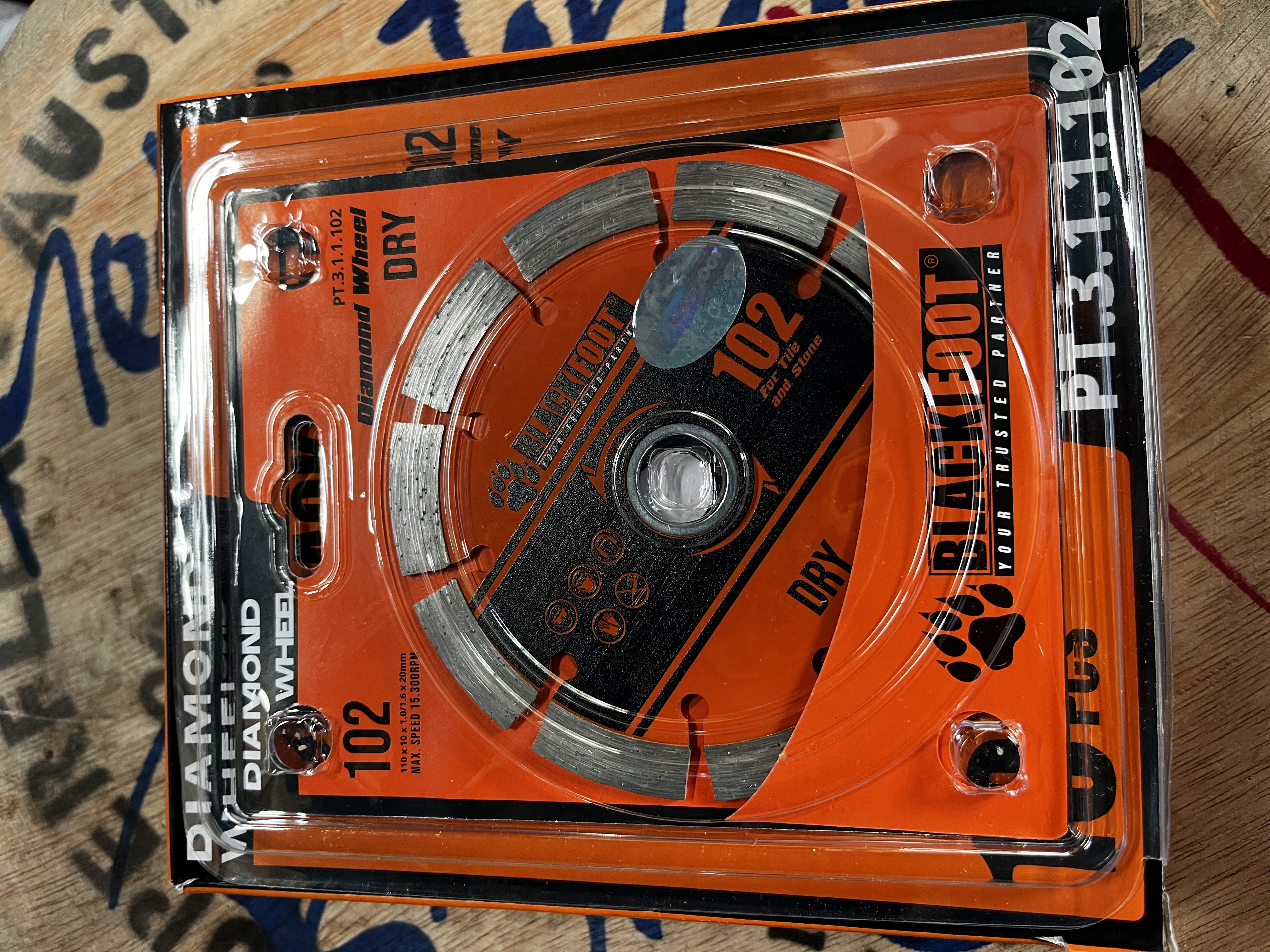 DW KERING  / DIAMOND WHEEL / MATA POTONG KERING  "BLACKFOOT" [4"] PT.3.1.1.102